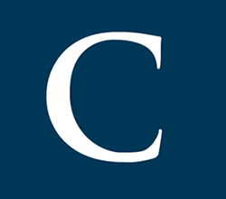 The Chronicle of Higher Education Logo - white C on blue background